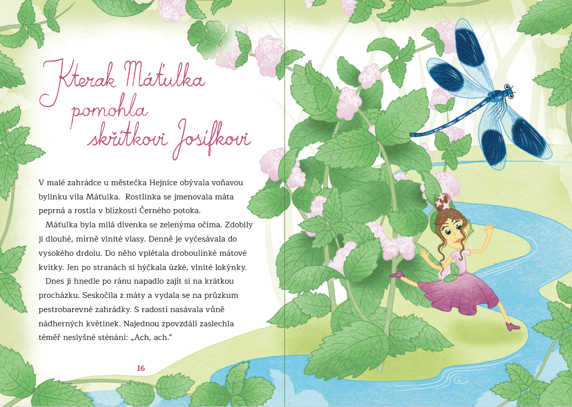 Knihy Radosti_10 bylinkových pohádek_ukázka_dvoustrana